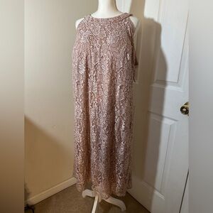 NWT Roz & Ali sleeveless sequined dress.
